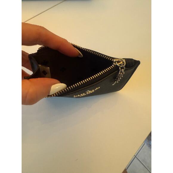 Kate Spade New York Black Saffiano Leather Zip Card Case Wallet - Picture 3 of 5